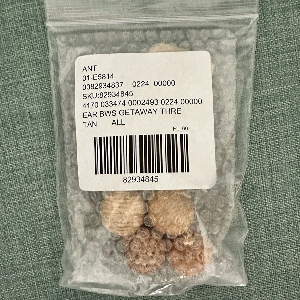 NEW Anthropologie Raffia Bulb Earrings - Picture 4 of 5